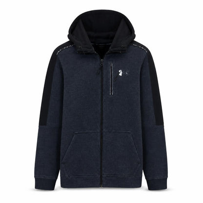 Under Armour Mens Black Full Zip Hoodie Size M Loose Fit Sportswear