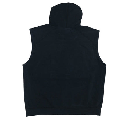 Nike Mens Black 2XL Sleeveless Hoodie Vest Fleece Sportswear