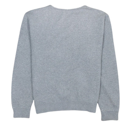 Nike Women Grey Small Pullover Sweatshirt Cotton Blend
