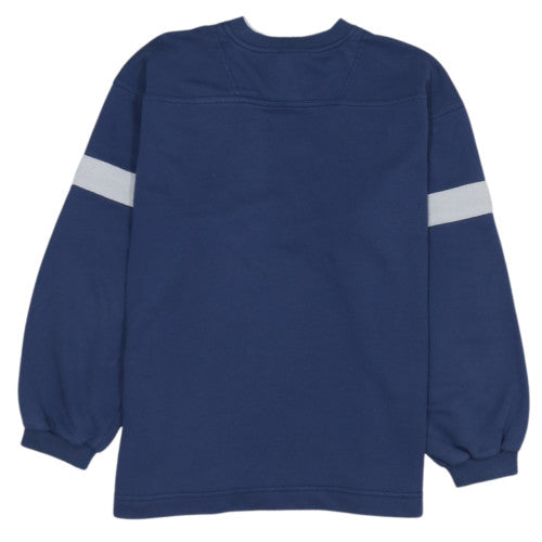 Nike Boys Blue XL Pullover Sweatshirt V-Neck Fleece Cotton Blend