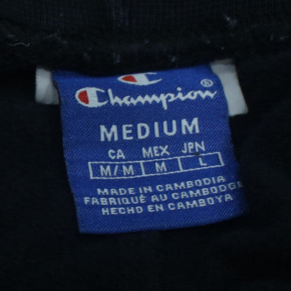 Champion Men's Black Medium Jogger Sweatpants with Logo