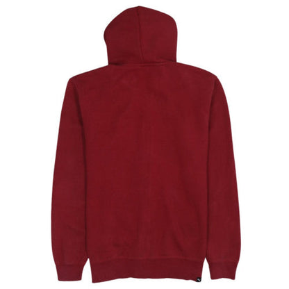 Puma Men's Red Full Zip Hoodie M Fleece Logo Sportswear