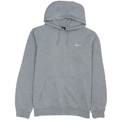 Nike Men's Grey Pullover Fleece Hoodie L Regular Fit Sportswear