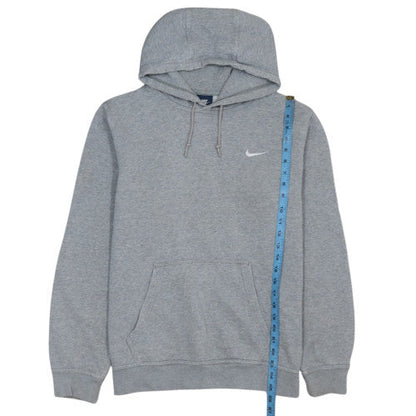 Nike Men's Grey Pullover Fleece Hoodie L Regular Fit Sportswear