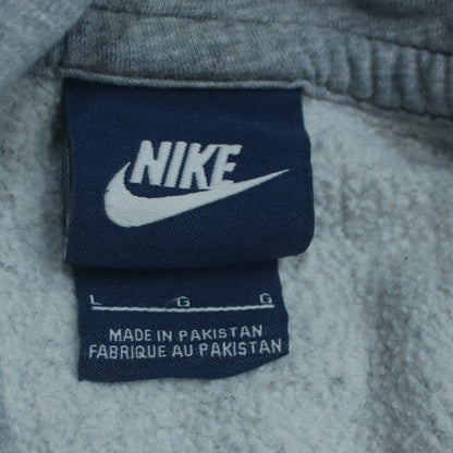 Nike Men's Grey Pullover Fleece Hoodie L Regular Fit Sportswear