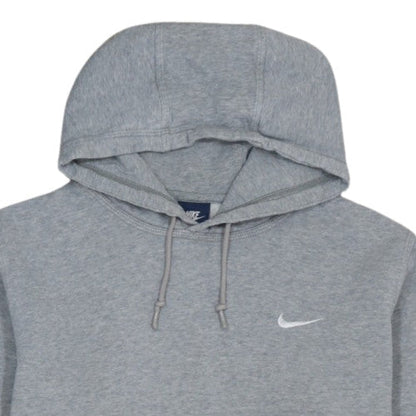 Nike Men's Grey Pullover Fleece Hoodie L Regular Fit Sportswear