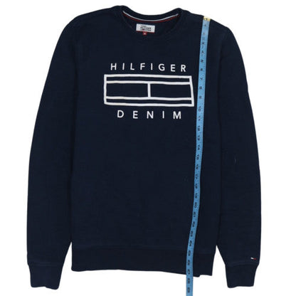 Tommy Hilfiger Denim Men's Navy Blue Crew Neck Sweatshirt M