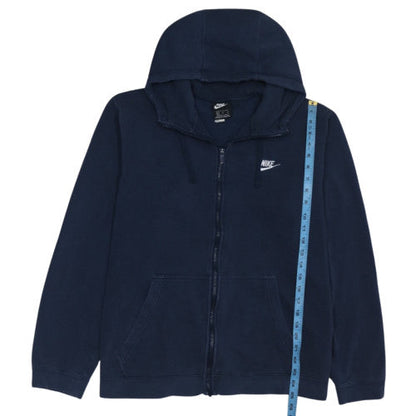 Nike Mens Blue XL Full Zip Hoodie Sweatshirt Fleece Sportswear