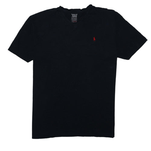 Polo Ralph Lauren Men's Black V-Neck Cotton T-Shirt XXL Classic Fit