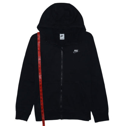 Nike Men Black Full Zip Hoodie Fleece Sweatshirt M