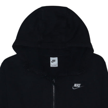 Nike Men Black Full Zip Hoodie Fleece Sweatshirt M