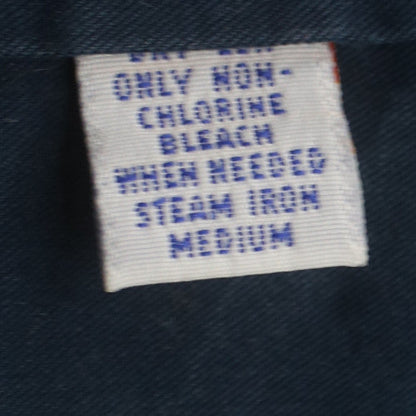 Ralph Lauren Men's Navy Blue Button-Up Casual Shirt Size 17 34 Cotton