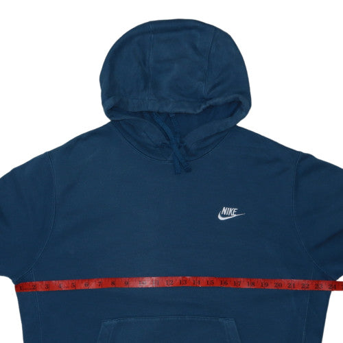 Nike Women's Blue Pullover Hoodie Medium Cotton Blend Casual