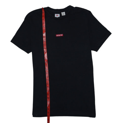 Levi's Men's Black Crew Neck Short Sleeve Cotton T-Shirt Size L