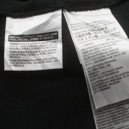 Levi's Men's Black Crew Neck Short Sleeve Cotton T-Shirt Size L