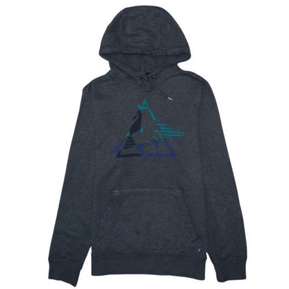 Le Coq Sportif Mens Grey Pullover Hoodie L Graphic Sportswear