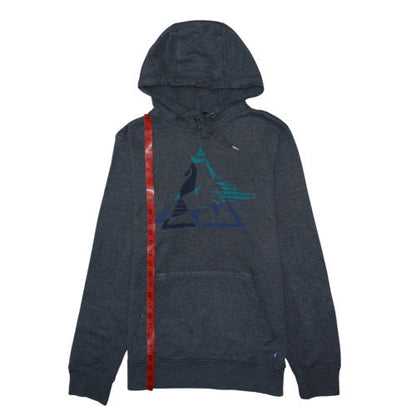 Le Coq Sportif Mens Grey Pullover Hoodie L Graphic Sportswear