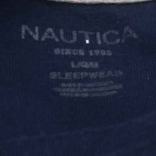 Nautica Men's Blue Crew Neck Short Sleeve T-Shirt Size L