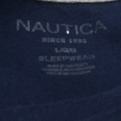 Nautica Men's Blue Crew Neck Short Sleeve T-Shirt Size L