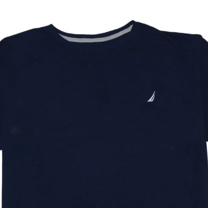 Nautica Men's Blue Crew Neck Short Sleeve T-Shirt Size L