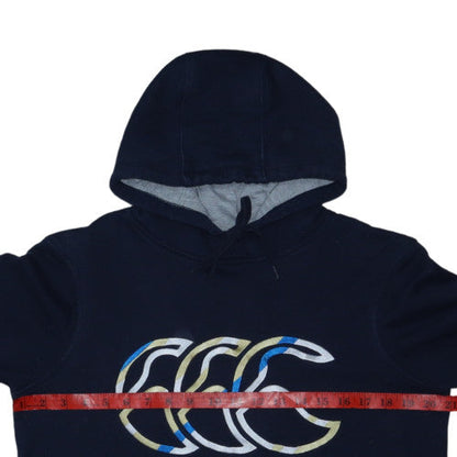 Canterbury Scotland Mens Blue Pullover Hoodie Size S Rugby Sweatshirt