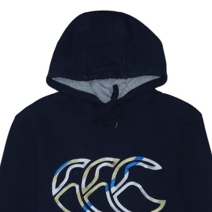 Canterbury Scotland Mens Blue Pullover Hoodie Size S Rugby Sweatshirt