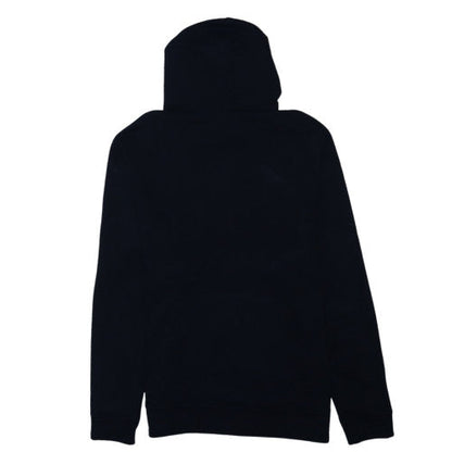 GAP Mens Black Logo Pullover Hoodie Size M Fleece Sweatshirt
