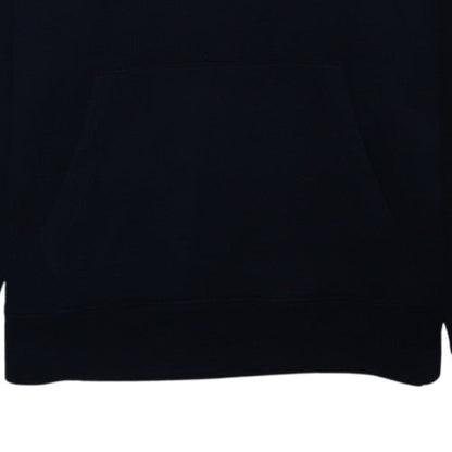 GAP Mens Black Logo Pullover Hoodie Size M Fleece Sweatshirt