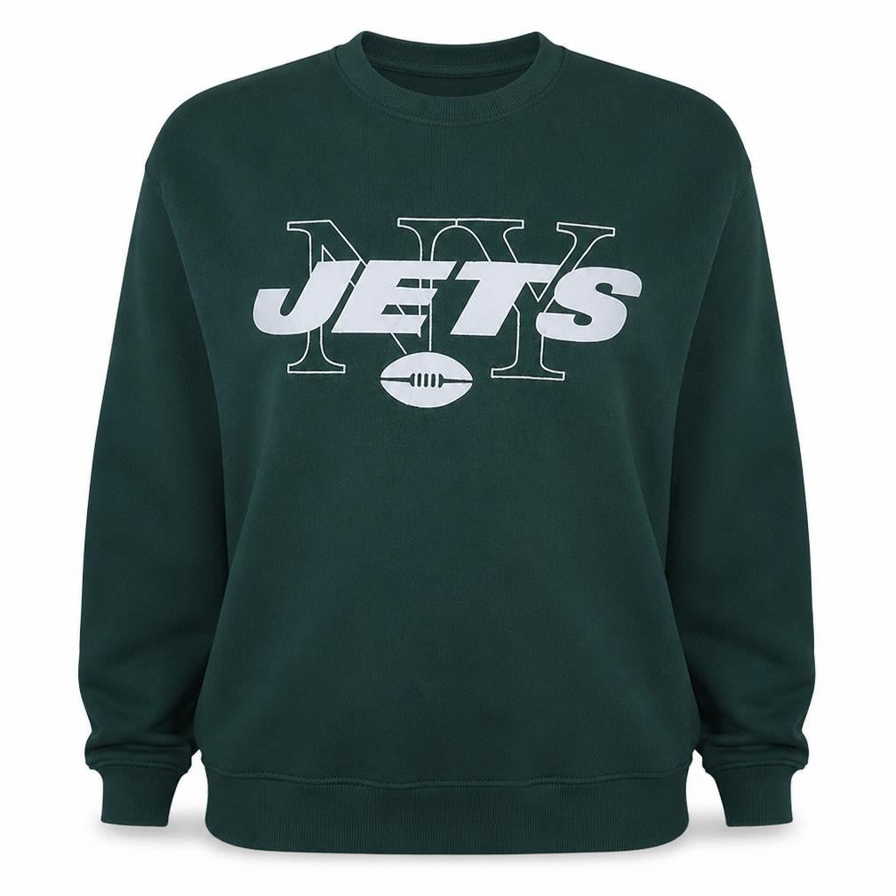 Primark NFL NY Jets Green Sweatshirt XS Women's Casual Crew Neck