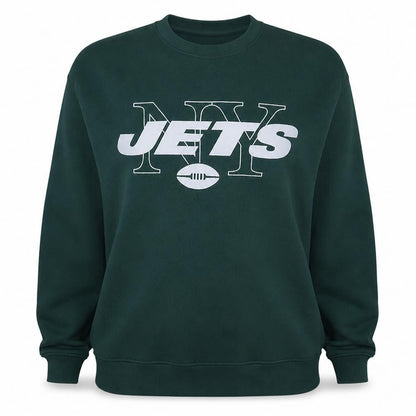Primark NFL NY Jets Green Sweatshirt XS Women's Casual Crew Neck
