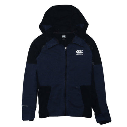 Canterbury Mens Navy Full Zip Hoodie M Hooded Sweatshirt