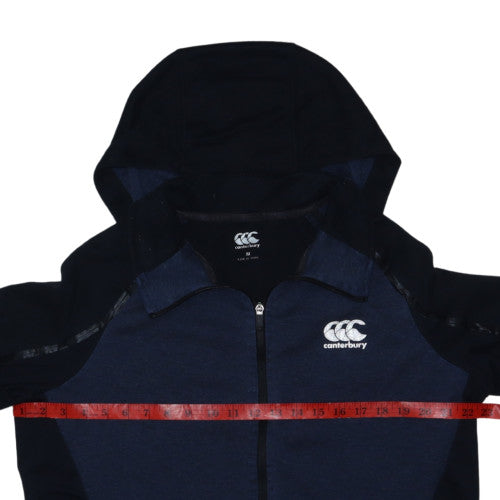 Canterbury Mens Navy Full Zip Hoodie M Hooded Sweatshirt