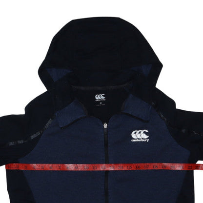 Canterbury Mens Navy Full Zip Hoodie M Hooded Sweatshirt