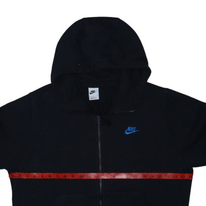 Nike Womens Black Full Zip Hoodie Size M Cotton Blend Casual