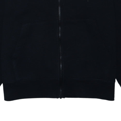Nike Womens Black Full Zip Hoodie Size M Cotton Blend Casual