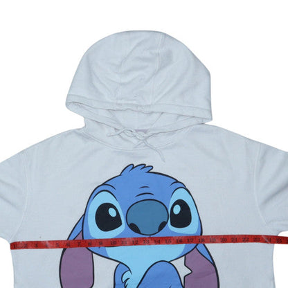 Disney Lilo & Stitch Women's Grey Pullover Hoodie Size L 14/16