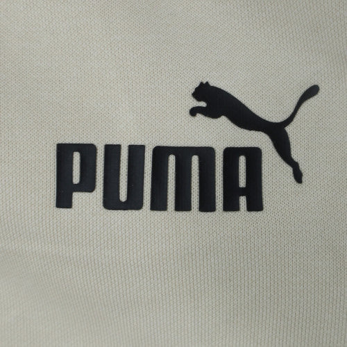 Puma Womens Beige Crew Neck Pullover Sweatshirt Size S