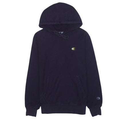 Champion Womens Navy Reverse Weave Pullover Hoodie Size M Cotton Blend