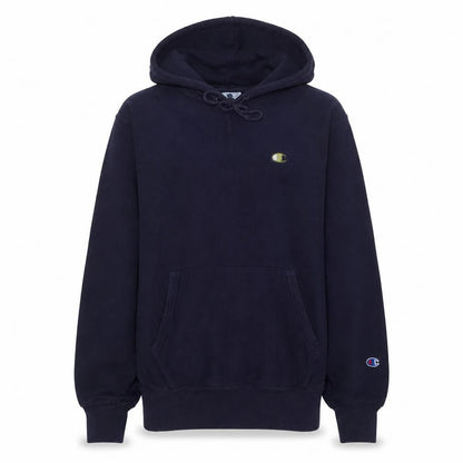 Champion Womens Navy Reverse Weave Pullover Hoodie Size M Cotton Blend