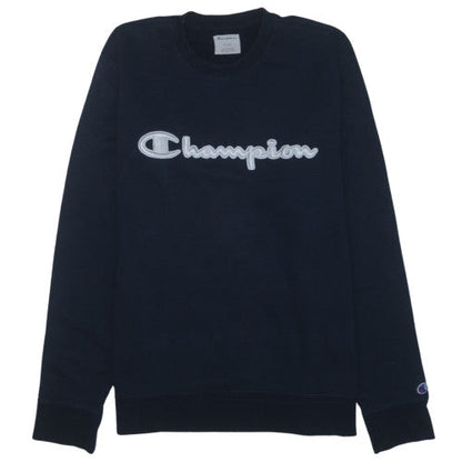 Champion Men's Black XL Pullover Embroidered Crew Neck Sweatshirt