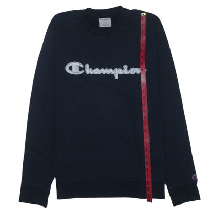 Champion Men's Black XL Pullover Embroidered Crew Neck Sweatshirt