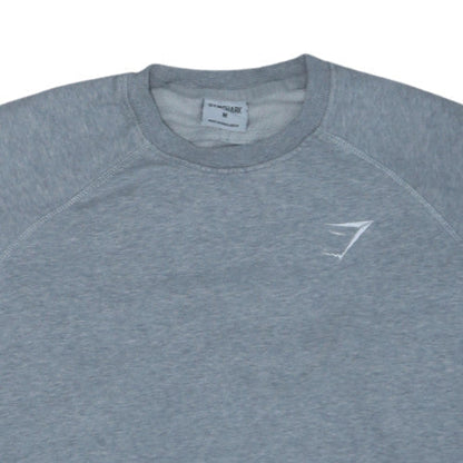 Gymshark Men's Grey Pullover Crew Neck Sweatshirt Size M Regular Fit
