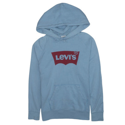 Levi's Women's Blue Pullover Hoodie Medium Relaxed Fit Casual