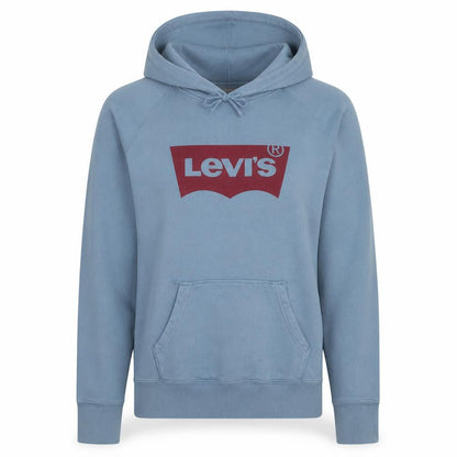 Levi's Women's Blue Pullover Hoodie Medium Relaxed Fit Casual
