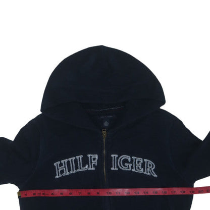 Tommy Hilfiger Womens Navy Full Zip Hoodie Size M Classic Fit