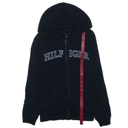 Tommy Hilfiger Womens Navy Full Zip Hoodie Size M Classic Fit