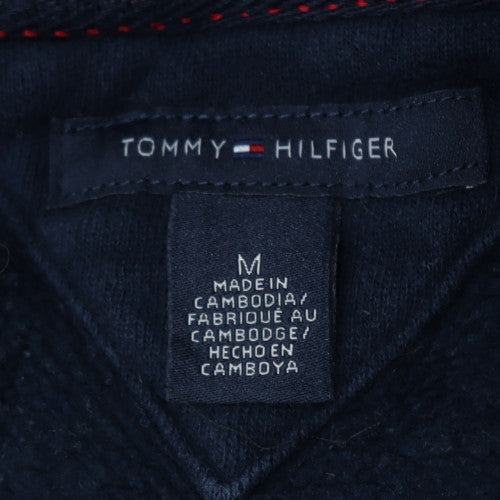 Tommy Hilfiger Womens Navy Full Zip Hoodie Size M Classic Fit