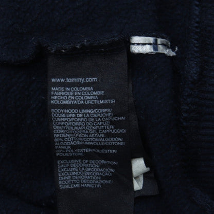 Tommy Hilfiger Womens Navy Full Zip Hoodie Size M Classic Fit