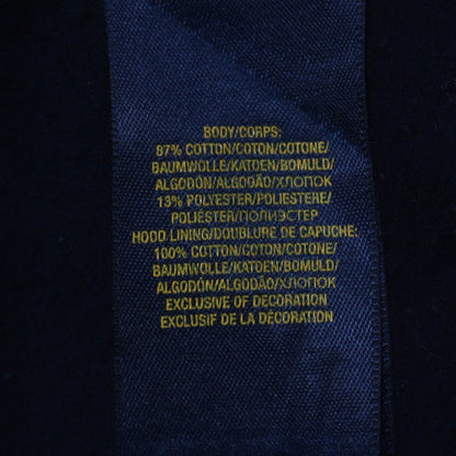 Ralph Lauren Boys Blue Full Zip Hoodie Size 14-16 Years Cotton Blend