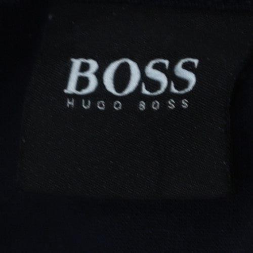 Hugo Boss Men's Black Gold Logo Track Jacket Size L Full Zip